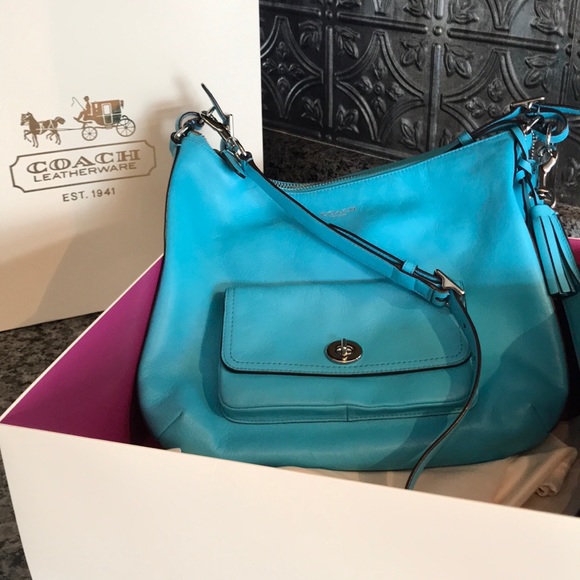 teal purse coach